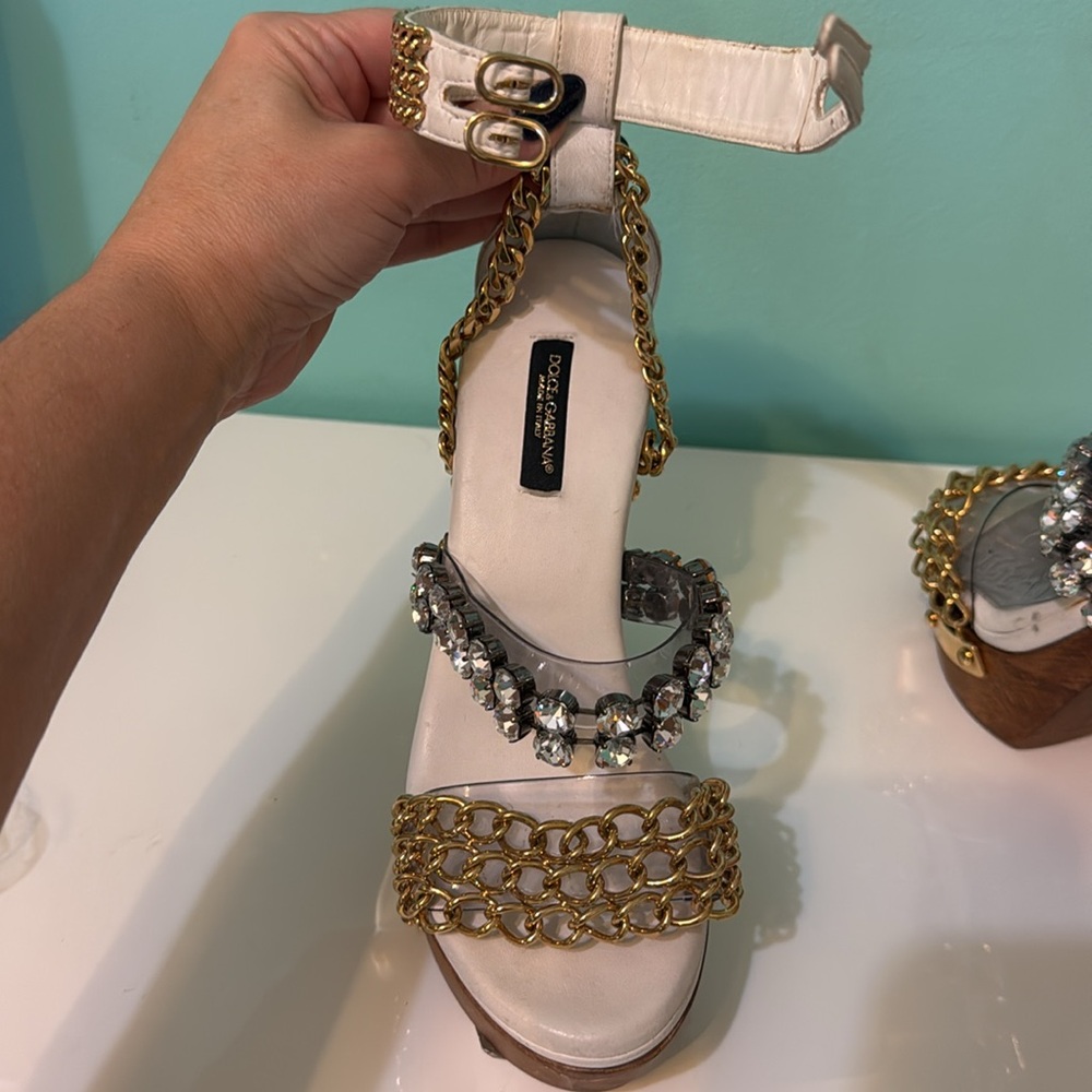 Dolce & Gabbana heeled embellished  sandals - Picture 7 of 10